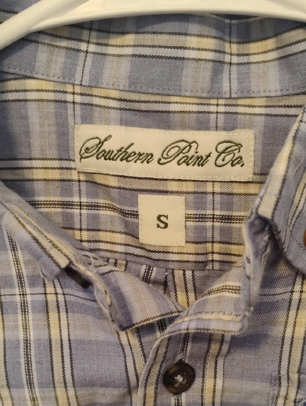 Southern Point Co. Youth (S) Plaid Button-Down Shirt Boys 6-8 View 2